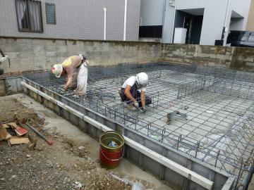 基礎の配筋です