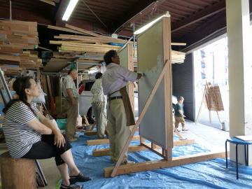 涼しかった塗方教室