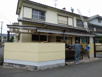 まあ～るい柱のある家