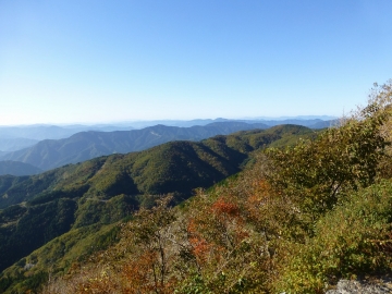 天狗山から太平洋が見えた