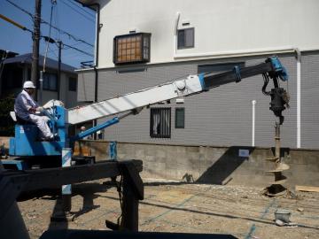 ももちゃん家の基礎工事がスタート