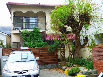 デイゴの花咲く家