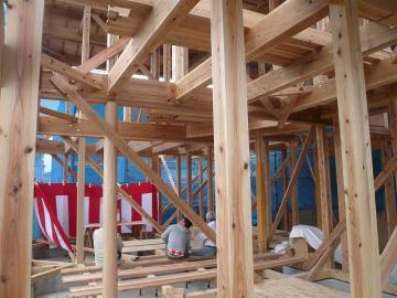 友引の日に上棟式です