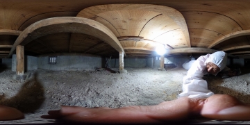 床下を全天球カメラで撮ると・・・