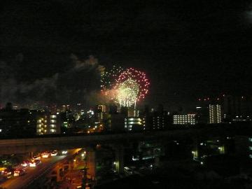 淀川花火＆外野席
