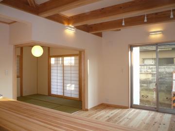 低温床暖房とオープンハウス