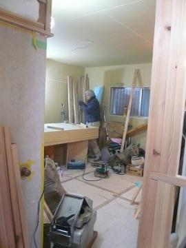 リノベーション現場の断熱材